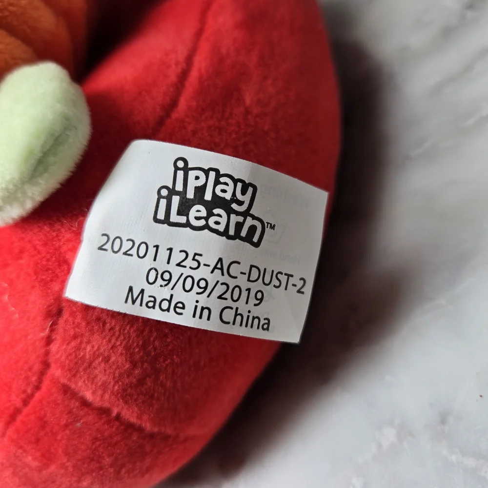 iPlay, iLearn Fabric Plush Stacking Rings for Babies with Teething Rings,‎ Soft